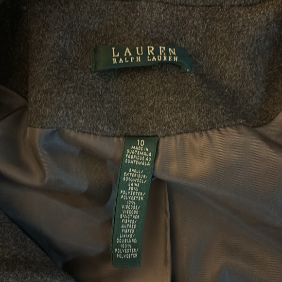 Women’s wool blend coat.  Lauren by Ralph Lauren.  Size 10. - Picture 3 of 3